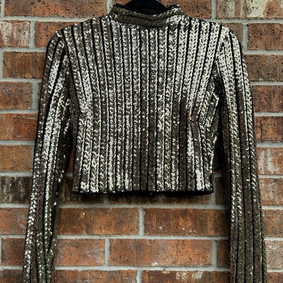 Sequin crop long sleeve - Picture 3 of 6